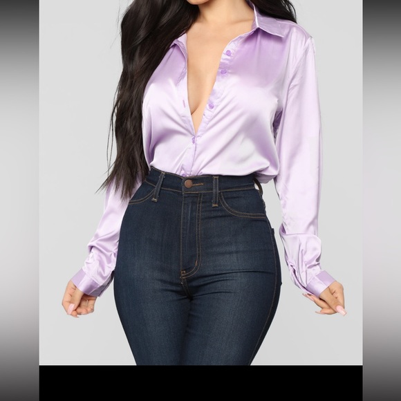 Fashion Nova Tops - Smooth Talkin’ Button Down Top